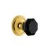 Grandeur Circulaire Solid Brass Rose Privacy Door Knob Set with Lyon
