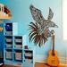 Owl Night Bird Flying Vinyl Sticker Interior Design Home Mural Kids Nursery Room Decor Sticker Decal size 22x30 Color Brown FRST
