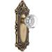 Grandeur Grande Victorian Solid Brass Rose Privacy Door Knob Set with