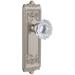 Grandeur Windsor Solid Brass Rose Privacy Door Knob Set with