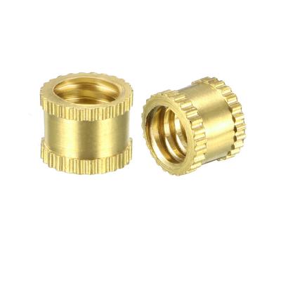 1/4"-20 x 6mm(L) Knurled Threaded Insert Embedment Nuts 15 Pcs - 1/4"-20 x 6mm(L) x 8mm(OD),15 pcs