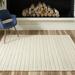 Momeni Andes Ivory Hand-woven Wool and Viscose Area Rug