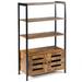 Industrial Storage Shelf w/2 Shutter Doors - 27.5" x 12" x 47.5" (L x W x H)