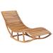 vidaXL Rocking Sunlounger Solid Teak Wood