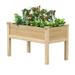 Farmhouse 24-in x 48-in x 31-in Cedar Elevated Victory Garden Bed - 50.5 in. L x 27 in. W x 31 in. tall