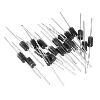 Schottky Rectifier Diode 3A 1000V Silicon Diodes 20pcs for 1N5408 - Black,Silver Tone