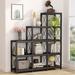 Corner Bookshelf 9-cube Stepped Etagere Bookcase - N/A