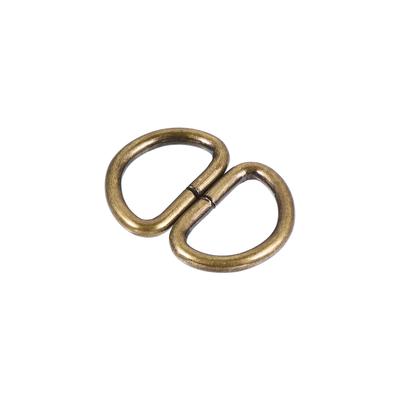 150pcs Metal D Ring 0.39"(10mm) D-Rings Buckle for Hardware DIY - Bronze Tone