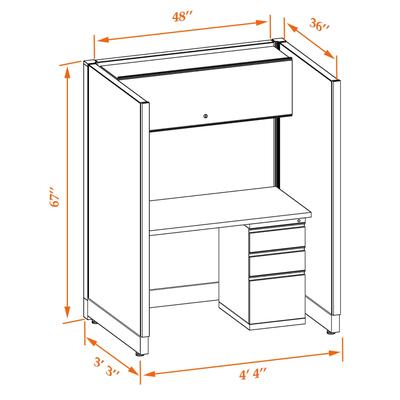 Tall Cubicles 67H Unpowered