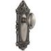 Grandeur Grande Victorian Solid Brass Rose Privacy Door Knob Set with