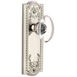 Grandeur Parthenon Solid Brass Rose Dummy Door Knob Set with Provence