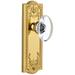 Grandeur Parthenon Solid Brass Rose Dummy Door Knob Set with Provence