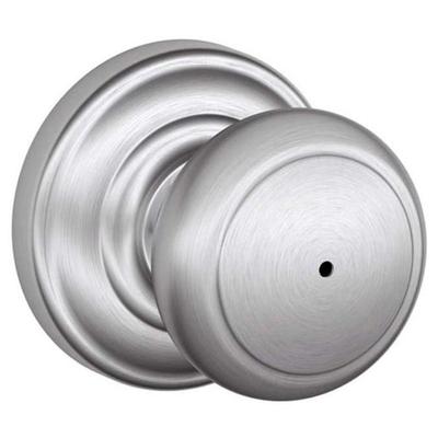 Schlage Andover Privacy Door Knob Set with Decorative Andover Trim