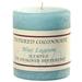 1 Pc Textured 3x3 Blue Lagoon Pillar Candles 3 in. diameterx3.25 in. tall - Blue Lagoon