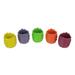 Multi Color Ceramic Pottery Vases Small Garden Flower Pot (Set Of 5) - 3.25 X 3.25 X 3.25 inches