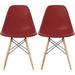 Set of 2 Designer Plastic Eiffel Wood Chair Bedroom Kitchen Desk Living Room Dining