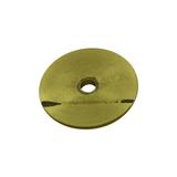 Cabinet Door Knob Rosette 1.25" Dia. Solid Cast Brass Round Door Knob Escutcheon Back Plate (Set of 6) Renovators Supply