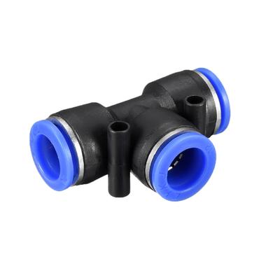 6Pcs Push To Connect Fittings Tube Connect 12 mm or 15/32"od Tube Fittings - Black,Blue - 15/32" 6pcs