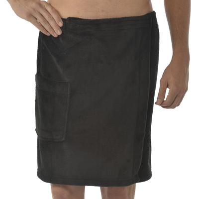 Leisureland Men's Coral Fleece Spa Wrap