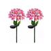 Solar LED Metal Flower Stake Light - Blue, Pink, or Yellow (1,2, or 3 Pack)