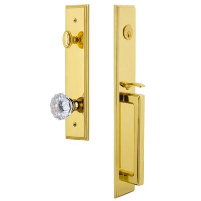 Grandeur Carre Solid Brass Rose Keyed Entry Single Cylinder Full Plate
