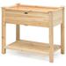 Raised Garden Elevated Wood Planter Box Stand - 34" x 18" x 30" (L x W x H)