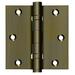 Deltana 3.5" x 3.5" Solid Brass Square Corner Ball Bearing Mortise