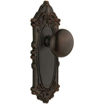 Grandeur Grande Victorian Solid Brass Rose Single Dummy Door Knob with