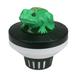 7.5-Inch Green Black Frog Floating Swimming Pool Chlorine Dispenser