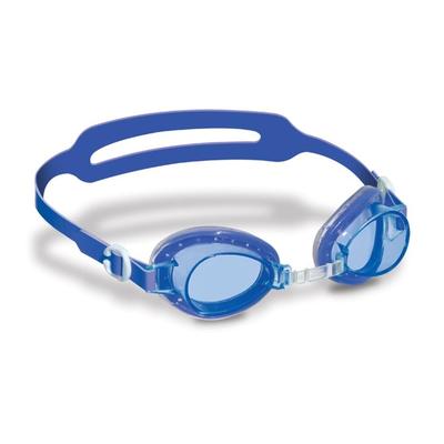 6" Blue Clear Jelly Goggles with Case Swimming Pool Accessory for Kids