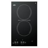 Summit 12 Inch Wide 120V Built In Electric Cooktop with Black Ceramic
