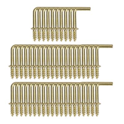 50pcs Cup Square Hook Metal Home Vinyl Coated Screw in Hanger Holder