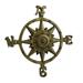 Antique Brass Finish Compass Rose Indoor/Outdoor Wall Hanging - 11.5 X 11.5 X 1 inches