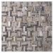 TileGen. Maze 0.4" x 1.2" Metal Splitface Tile in Brown/Silver Wall Tile (10 sheets/10sqft.)