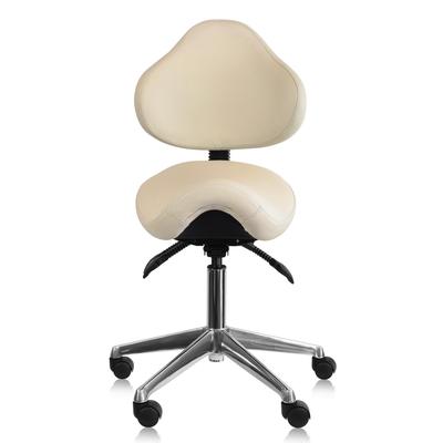 Adjustable Black Firm Saddle Stool Tilt Chair With Wheels Salon Dental Hygienist Rolling Dentist Clinical Hospital Lab