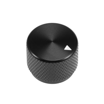 20x15.5mm Aluminium Alloy Potentiometer Rotary Knob Knurled Shaft Hole - #C-1pcs-black