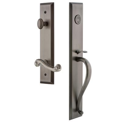 Grandeur Fifth Avenue Solid Brass Rose Left Handed Keyed Entry Single