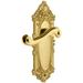 Grandeur Grande Victorian Solid Brass Rose Passage Door Lever Set with