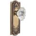 Grandeur Parthenon Solid Brass Rose Passage Door Knob Set with