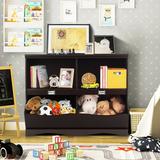 Kids Storage Unit Baby Toy Organizer Children Bookshelf Bookcase-White - 41.5'' x 15.5'' x 33.0''(L x W x H)