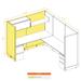 Modular Office Desk Furniture 67H Powered Cubicles