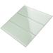 TileGen. 4" x 12" Glass Subway Tile in Mint White Wall Tile (30 tiles/10sqft.)