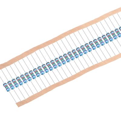 1/2W 75K Ohm Metal Film Resistors 0.5W 1% Tolerances Bands 100Pcs - 2356