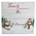 10" Lighted Snowman Family Blessing Christmas Canvas Art Photo Clip