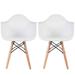 Set of 2 Kids Toddler Armchair Natural Wood legs For Children Child Preschool Kitchen Dining Home Living Room Play