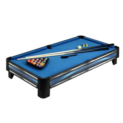 Hathaway Breakout 40-in Tabletop Pool Table - Blue and Silver Finish