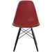 Designer Plastic Eiffel Chairs Black Wood Wire Legs With Back Desk Accent Living Room Side Kitchen