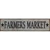 Farmers Market Retro Vintage Tin Bar Sign Country Home Decor 15.75" x 4"