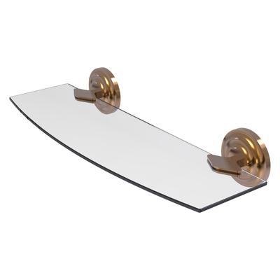 Allied Brass Que New Collection 18 Inch Glass Shelf