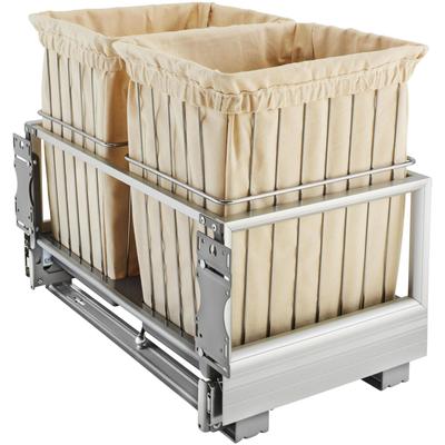 Rev-A-Shelf CH Series Pull Out Double Hamper with Soft Close for 24